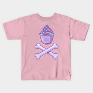 Ice cream and bones on light colours Kids T-Shirt